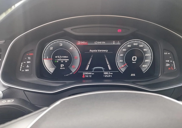 Audi A6 cena 123000 przebieg: 209000, rok produkcji 2019 z Grójec małe 631